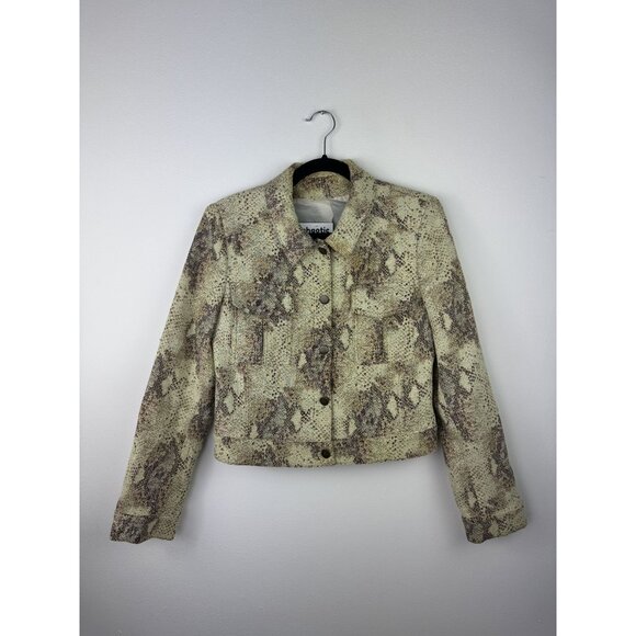 Y2K Snake Patterned Button Up Jacket - Picture 1 of 4